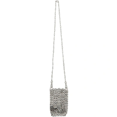 Shop Paco Rabanne Silver Mini Iconic 1969 Bag In P040 Silver