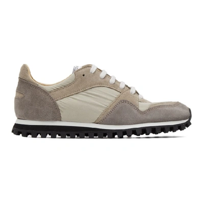 Shop Spalwart Beige And Grey Marathon Trail Low Sneakers In Sand