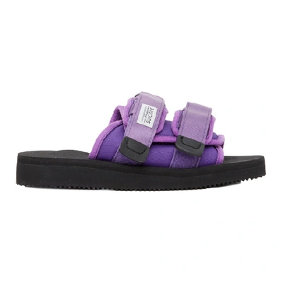 Shop Suicoke Ssense Exclusive Purple Moto-cab Sandals