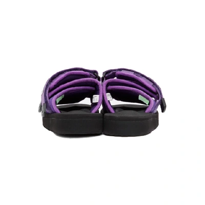 Shop Suicoke Ssense Exclusive Purple Moto-cab Sandals
