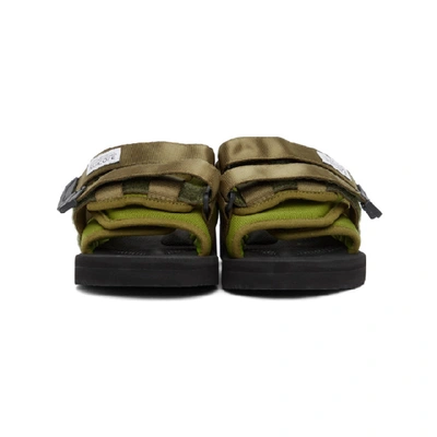 Shop Suicoke Ssense Exclusive Green Moto-cab Sandals