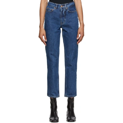 Shop Won Hundred Blue Pearl Jeans In Stone Blue