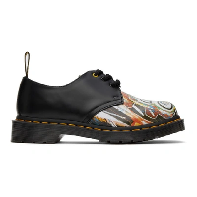 DR. MARTENS' DR. MARTENS BLACK JEAN-MICHEL BASQUIAT EDITION 1461 DERBYS 