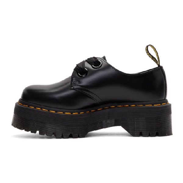dr martens holly ribbon flatform shoes