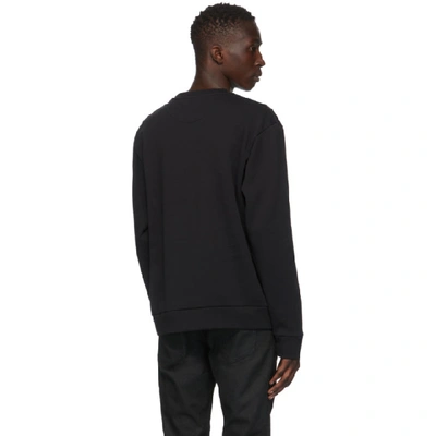 Shop Rabanne Paco  Black Drip Logo Sweatshirt In P001 Black