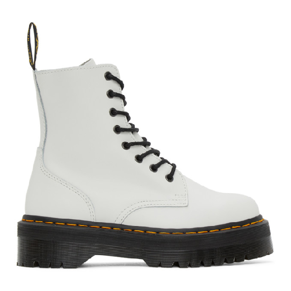 Dr. Martens White Jadon Boots | ModeSens