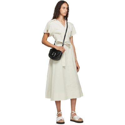 Shop 3.1 Phillip Lim / フィリップ リム Off-white Crossover Tied Dress In St250 Stone