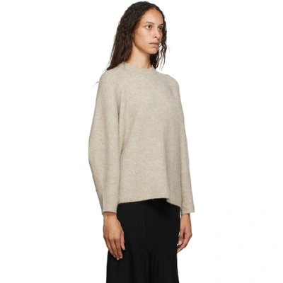 Shop 3.1 Phillip Lim Taupe Wool Crewneck Sweater In Ta265 Taupe