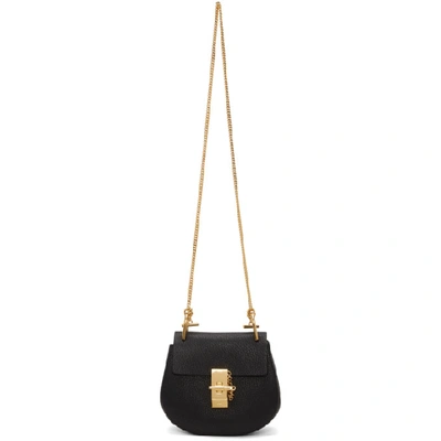 Shop Chloé Chloe Black Mini Drew Bag In 001 Black