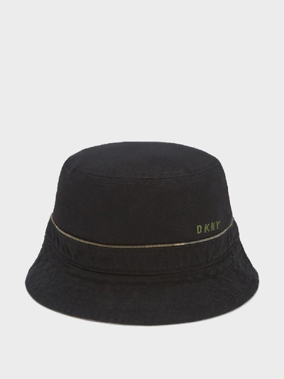 Shop Dkny Men's Camo Lined Bucket Hat - In Black