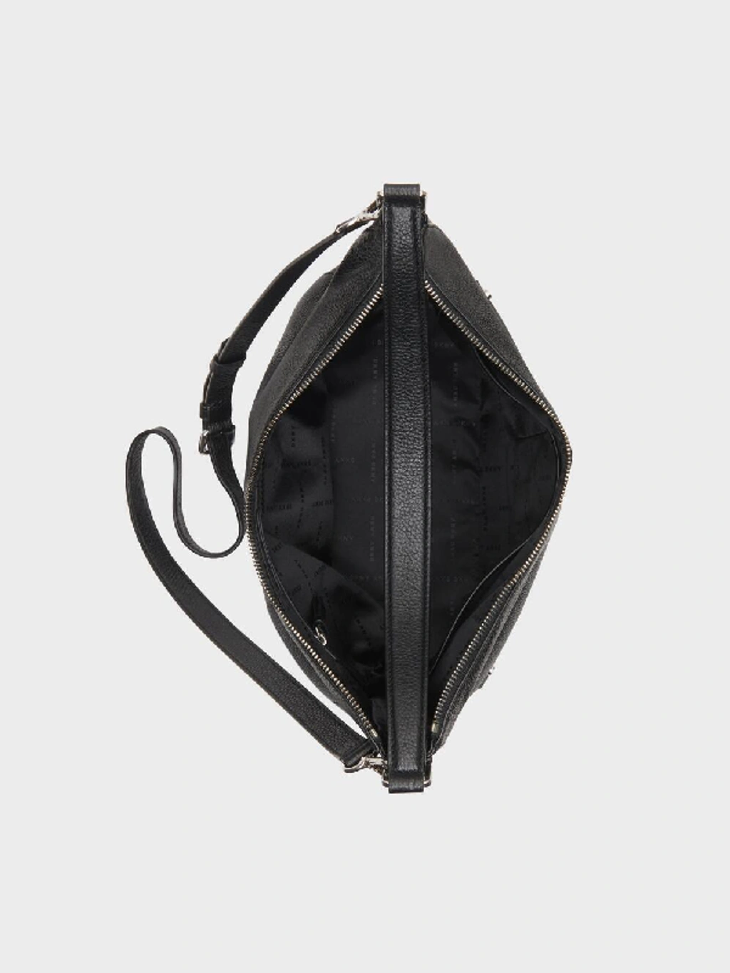 Dkny Women s Thompson Hobo Handbag In Black silver ModeSens