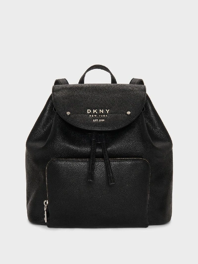 Shop Donna Karan Dkny Women's Thompson Backpack - In Black/silver