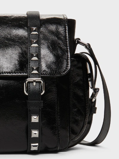 Shop Donna Karan Dkny Women's Naomi Messenger Bag - In Black/silver