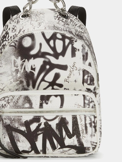 Shop Dkny Women's Abby Graffiti Backpack - In White