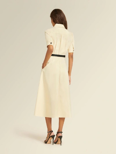 Shop Donna Karan Women's Short Sleeve Button Front Dress - In Buff