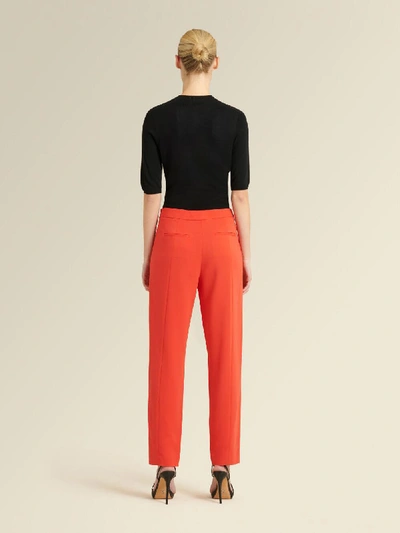 Shop Donna Karan Women's Skinny Pant With Side Zip - In Poppy