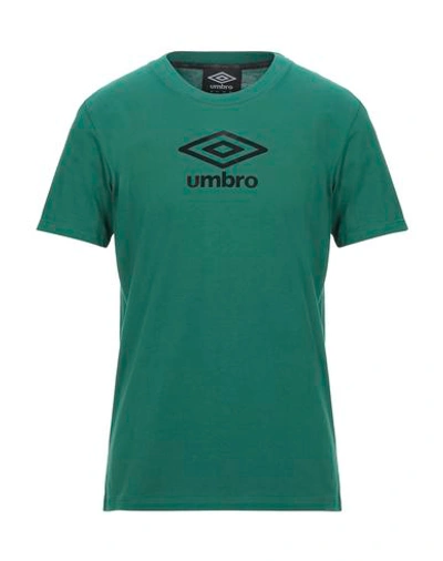 Shop Umbro T-shirt In Emerald Green