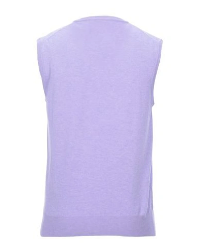 Shop Fred Perry Sleeveless Sweater In Lilac