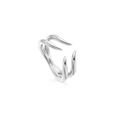 Shop Missoma Silver Double Claw Open Ring