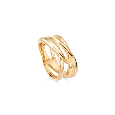 Shop Missoma Claw Entwine Ring 18ct Gold Plated Vermeil