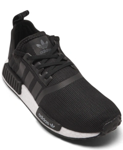 Shop Adidas Originals Adidas Big Kids Nmd R1 Casual Sneakers From Finish Line In Core Black