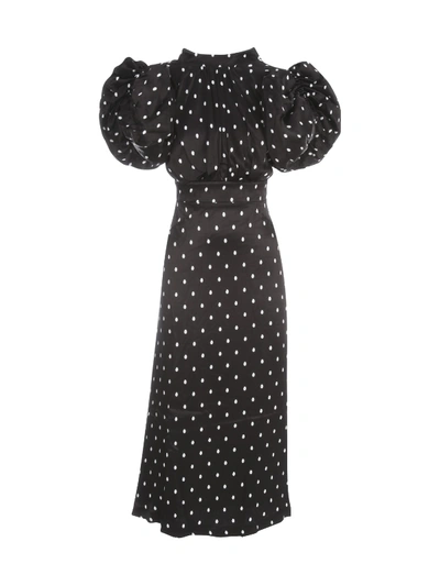 Shop Rotate Birger Christensen Dawn Dress In Black Comb