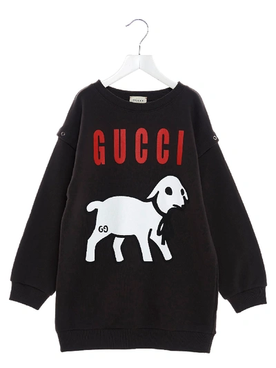 Shop Gucci Lamb Sweatshirt In Grey