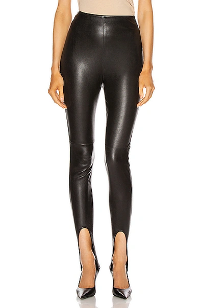 Shop Saint Laurent Skinny Legging In Nero