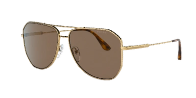 Shop Prada Man Sunglasses Pr 63xs In Brown Mirror Internal Grey