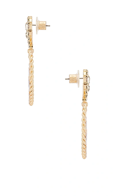 Shop Dannijo Doreen Earrings In Gold