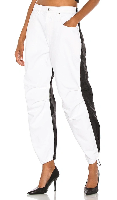 Shop Alexander Wang Pack Mix Hybrid Cargo Wide Leg. In White