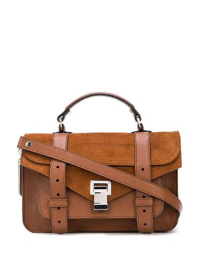 Shop Proenza Schouler Ps1 Tiny Mini Bag In Brown