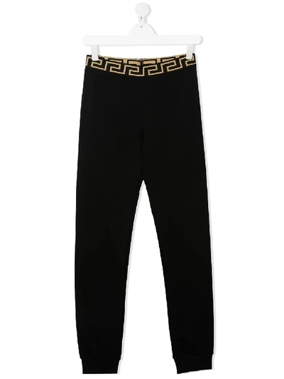WAISTBAND-LOGO TRACK PANTS