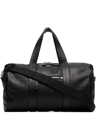 Shop Maison Margiela Leather Duffle Bag In Black