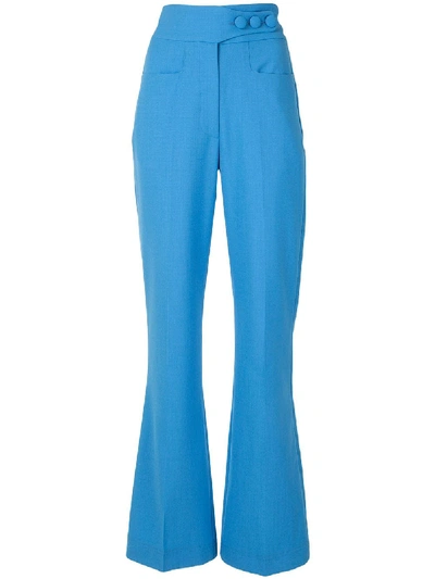 Shop Alice Mccall Little Journey High-waisted Trousers In Blue