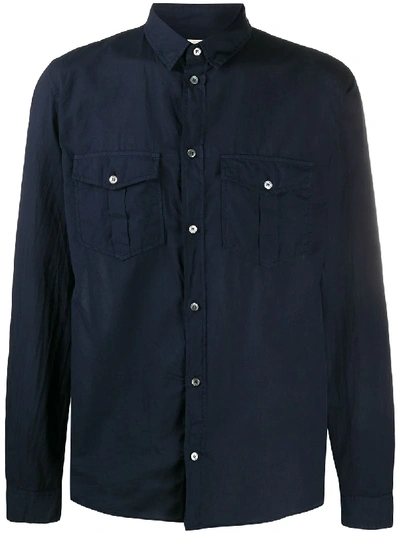 Shop Zadig & Voltaire Long Sleeved Shirt In Blue