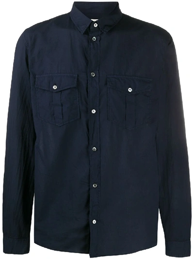 Zadig & Voltaire Thibaut Cotton Shirt In Blue