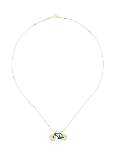 9KT YELLOW GOLD BICI NECKLACE