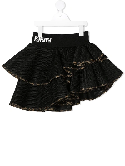 FF-MOTIF TIERED SKIRT