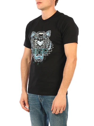 Shop Kenzo T-shirt Tiger Black