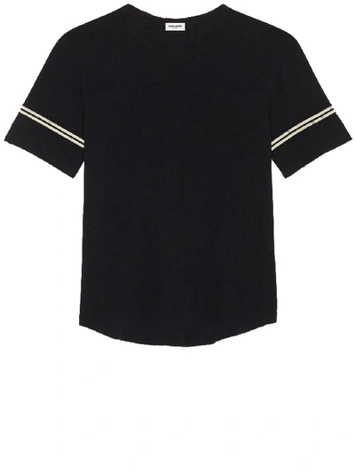 Shop Saint Laurent T-shirt Logo Black