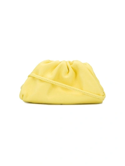 Shop Bottega Veneta Small "the Pouch" Coin Purse In Yellow