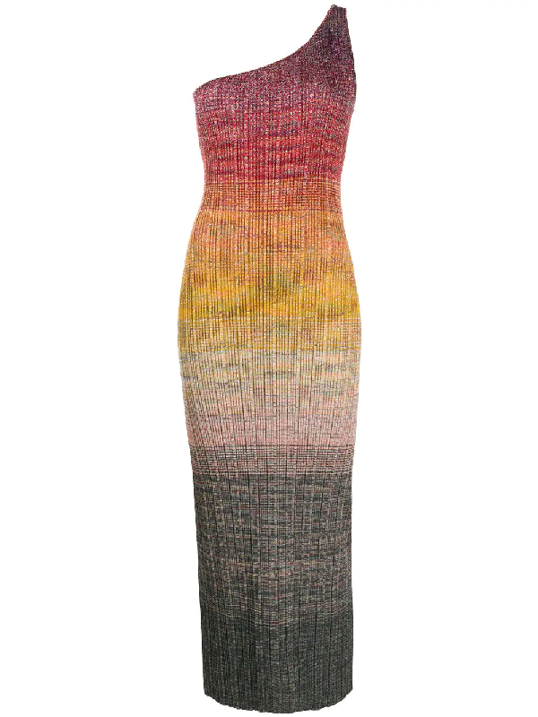 missoni one shoulder dress