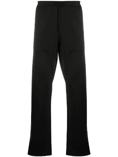 Shop Dsquared2 Side Logo Detail Straight-leg Track Pants In Black