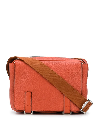 Shop Loewe Military Xs Messenger Bag In Orange