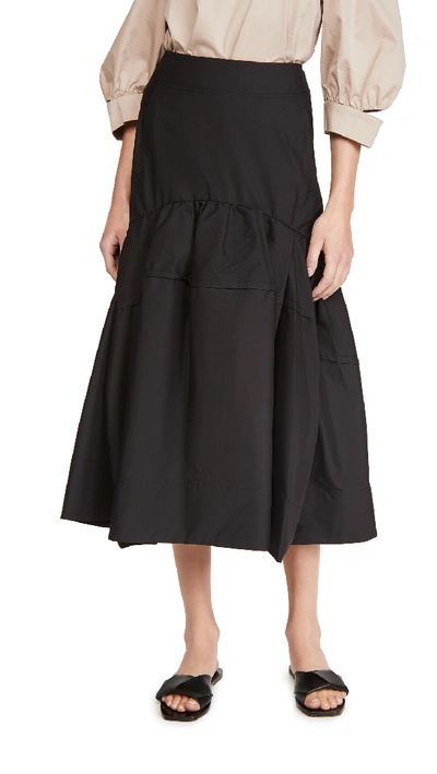 Shop 3.1 Phillip Lim / フィリップ リム Shirred Midi Skirt In Black