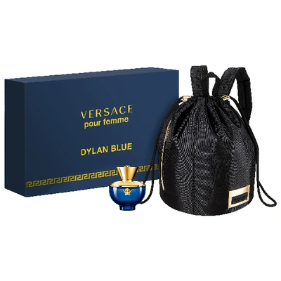 Shop Versace Dylan Blue Pour Femme Backpack Set