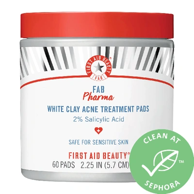 Shop First Aid Beauty Fab Pharma White Clay Acne Treatment Pads 2% Salicylic Acid
