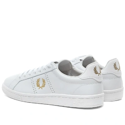 Shop Fred Perry Authentic B721 Leather Sneaker In White