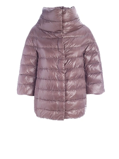 Shop Herno Ballet Pink Down Jackets In Cipria